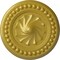 Ekena Millwork Foster Shell Ceiling Medallion (Fits Canopies up to 9 5/8"), Hand-Painted Rich Gold, 15 3/4"OD x 2"P CM15FORGS - alternate 1